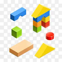 彩色卡通积木图片-空若网 彩色卡通积木图片-空若网