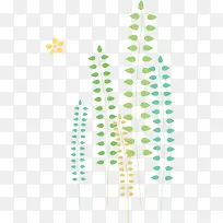 绿色植物花纹-空若网 绿色植物花纹-空若网