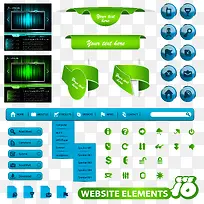 矢量导航条菜单-空若网 矢量导航条菜单-空若网
