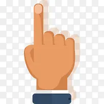 卡通手指向上手势-空若网 卡通手指向上手势-空若网