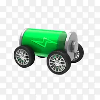 创意电池小拖车-空若网 创意电池小拖车-空若网