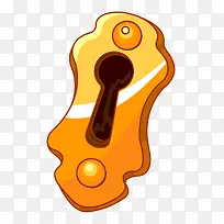 矢量扁平插画卡通锁孔-空若网 矢量扁平插画卡通锁孔-空若网