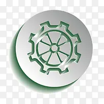 矢量元素齿轮图标按钮-空若网 矢量元素齿轮图标按钮-空若网