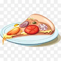 矢量卡通手绘披萨-空若网 矢量卡通手绘披萨-空若网