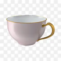 金边粉色空杯子-空若网 金边粉色空杯子-空若网