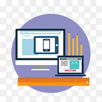 矢量网页设计工具创意图-空若网 矢量网页设计工具创意图-空若网