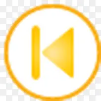 按钮开始超级单黄图标-空若网 按钮开始超级单黄图标-空若网