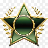 五角星按钮矢量复古按钮-空若网 五角星按钮矢量复古按钮-空若网