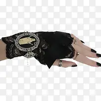 黑色手套-空若网 黑色手套-空若网