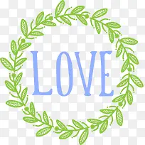 绿色love草藤标签-空若网 绿色love草藤标签-空若网