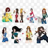 ʱ�в廭��Ů���-������