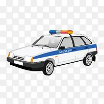 警车手绘卡通车-空若网 警车手绘卡通车-空若网