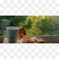 杯子树叶背景-空若网 杯子树叶背景-空若网