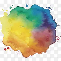 七彩水彩泼墨-空若网 七彩水彩泼墨-空若网