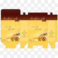 蛋糕包装设计展开图-空若网 蛋糕包装设计展开图-空若网