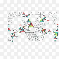 矢量几何三角形背景-空若网 矢量几何三角形背景-空若网