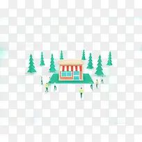 扁平化卡通房子-空若网 扁平化卡通房子-空若网