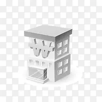 商铺大楼扁平化卡通-空若网 商铺大楼扁平化卡通-空若网