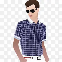 帅气男神插画-空若网 帅气男神插画-空若网