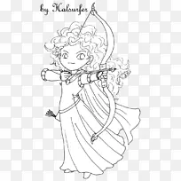 梅里达美女画阿里尔线艺术-梅里达-空若网 梅里达美女画阿里尔线艺术-梅里达-空若网