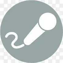 扁平化图标麦克风-空若网 扁平化图标麦克风-空若网