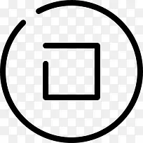 停止按钮图标-空若网 停止按钮图标-空若网