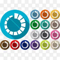 加载和缓冲带按钮长长的影子-空若网 加载和缓冲带按钮长长的影子-空若网