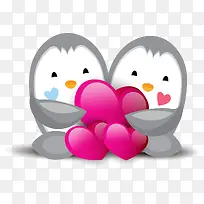 爱心企鹅-空若网 爱心企鹅-空若网