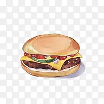 手绘汉堡-空若网 手绘汉堡-空若网