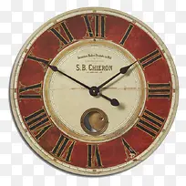 红底老旧钟表-空若网 红底老旧钟表-空若网