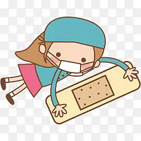 手绘女医生-空若网 手绘女医生-空若网