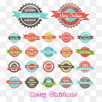22款彩色圣诞快乐标签-空若网 22款彩色圣诞快乐标签-空若网