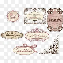 矢量多款欧式花边边框-空若网 矢量多款欧式花边边框-空若网