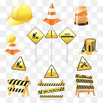 道路施工安全指示牌素材-空若网 道路施工安全指示牌素材-空若网