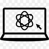 科学中的一个笔记本图标-空若网 科学中的一个笔记本图标-空若网