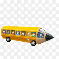 卡通铅笔车-空若网 卡通铅笔车-空若网