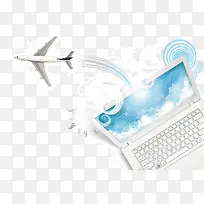 飞机电脑背景-空若网 飞机电脑背景-空若网