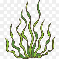 妖娆矢量卡通海草-空若网 妖娆矢量卡通海草-空若网