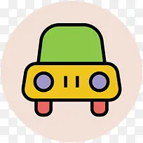 车辆矢量图可爱卡通图标素描-空若网 车辆矢量图可爱卡通图标素描-空若网
