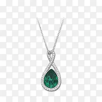 施华洛世奇首饰女式绿色宝石项链-空若网 施华洛世奇首饰女式绿色宝石项链-空若网