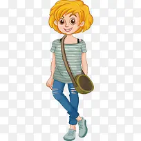 破洞牛仔裤女孩-空若网 破洞牛仔裤女孩-空若网