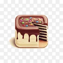 手绘巧克力蛋糕-空若网 手绘巧克力蛋糕-空若网