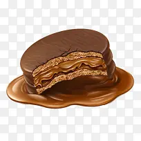 手绘夹心巧克力蛋糕-空若网 手绘夹心巧克力蛋糕-空若网