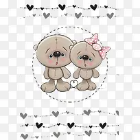 卡通情侣熊可爱素材-空若网 卡通情侣熊可爱素材-空若网