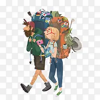 旅行插画-空若网 旅行插画-空若网