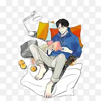 动画风格放松心情享受假日-空若网 动画风格放松心情享受假日-空若网