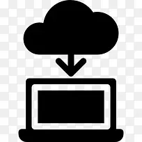 下载从云到笔记本电脑图标-空若网 下载从云到笔记本电脑图标-空若网