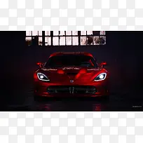 红色时尚大气汽车前脸-空若网 红色时尚大气汽车前脸-空若网