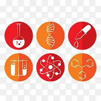化学圈矢量图标-空若网 化学圈矢量图标-空若网
