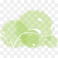 绿色水墨花纹-空若网 绿色水墨花纹-空若网